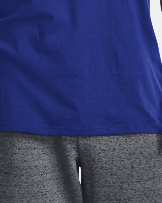 T-shirt voor heren UA Boxed Sportstyle met korte mouwen, Blue, pdpMainDesktop image number 2