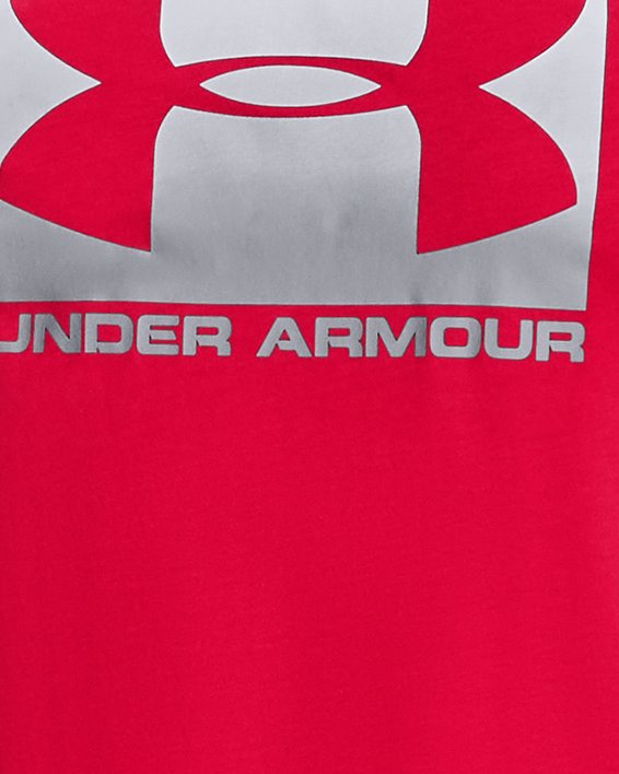Men's UA Boxed Short Sleeve T-Shirt in Red image number 0