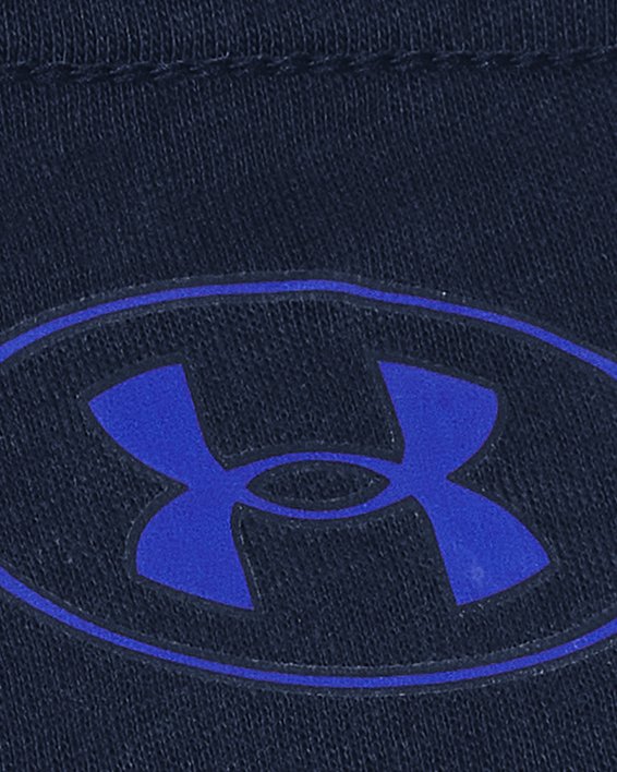 Men's UA Team Issue Wordmark Short Sleeve, Blue, pdpMainDesktop image number 3