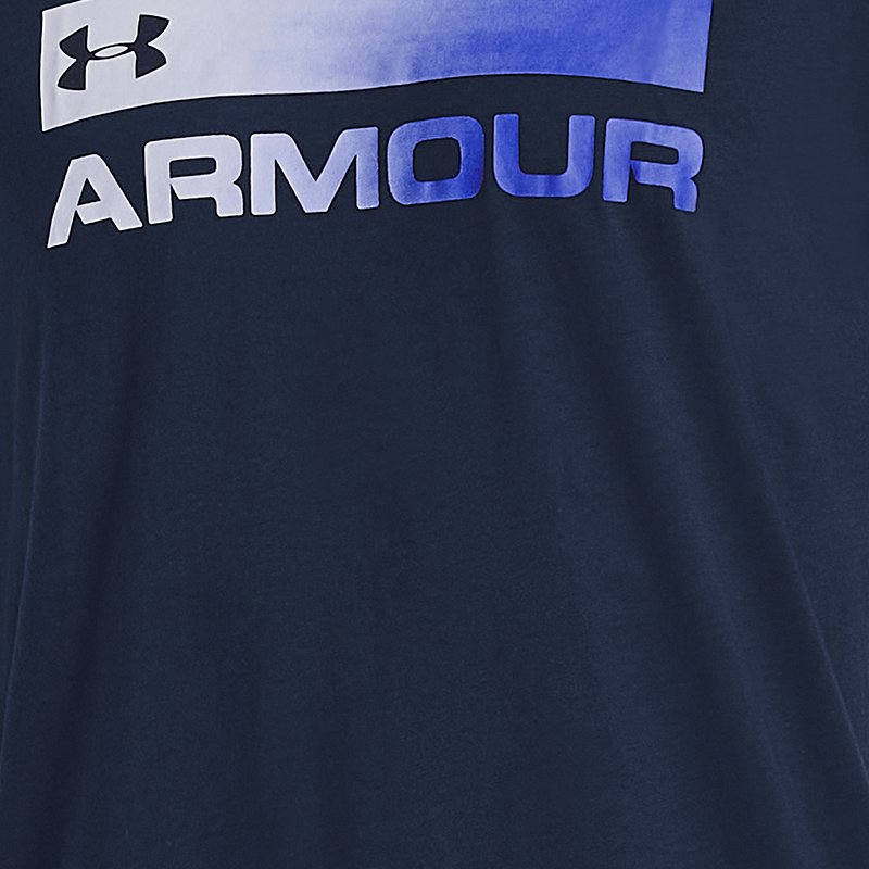 Men's  Under Armour  Team Issue Wordmark Short Sleeve Academy / Royal XXL
