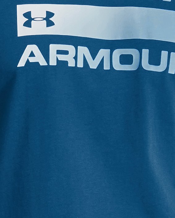 Men's UA Team Issue Wordmark Short Sleeve in Blue image number 0
