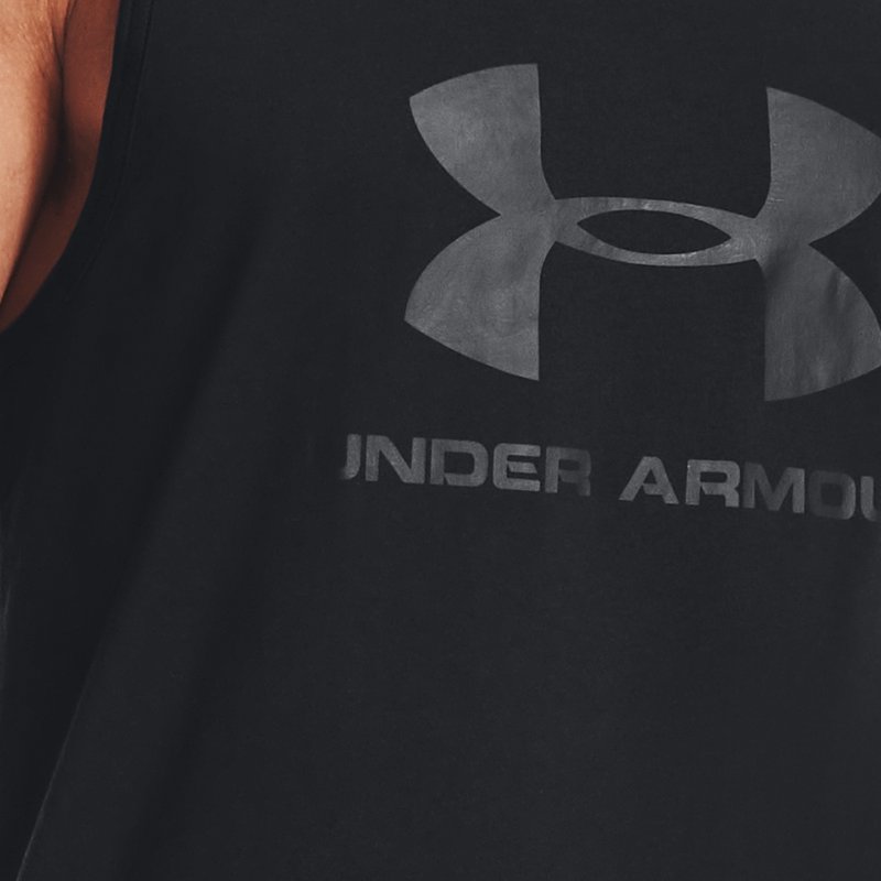 Men's Under Armour Sportstyle Logo Tank Black / Black / Black XL