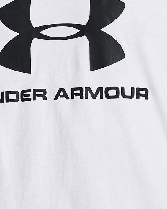 Men's UA Sportstyle Logo Tank, White, pdpMainDesktop image number 0