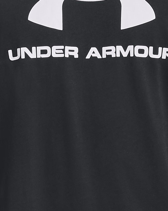 Men's UA Sportstyle Logo Short Sleeve in Black image number 0