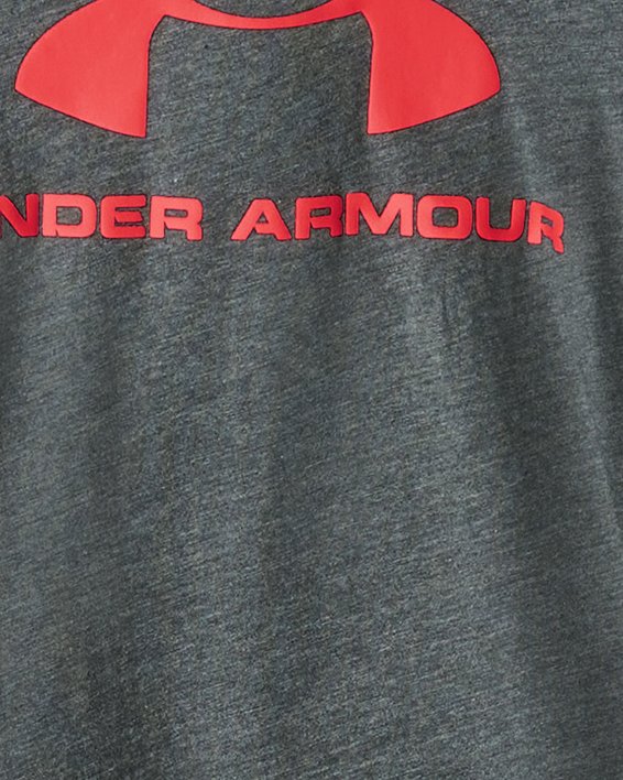 Herenshirt UA Sportstyle Logo met korte mouwen, Gray, pdpMainDesktop image number 0