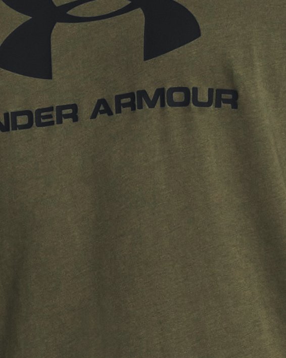 Men's UA Sportstyle Logo Short Sleeve in Green image number 0