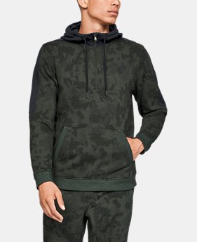 New Arrival Men's UA Microthread Fleece Camo ½ Zip 1 Color Available $70