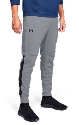 ua microthread fleece patterned stacked joggers