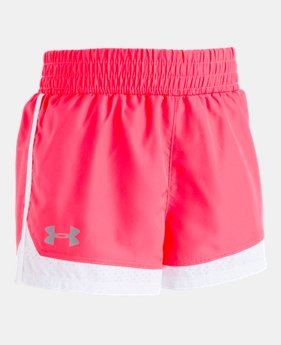 Girls' Pre-School UA New Run Shorts LIMITED TIME: FREE U.S. SHIPPING 4 Colors Available $20