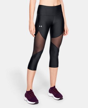 New Arrival Women's HeatGear® Armour Mesh Capri 2 Colors Available $40