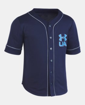Boys' Pre-School UA Homerun Baseball Jersey T-Shirt 2 Colors Available $30