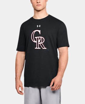 New Arrival Men's MLB UA Stitch Logo Short Sleeve 1 Color $35
