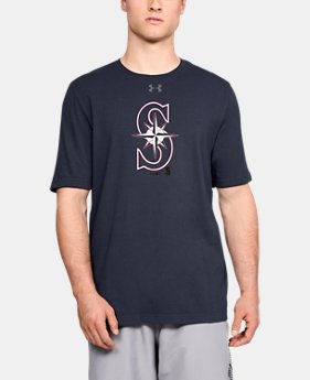 Men's MLB UA Stitch Logo Short Sleeve 1 Color Available $35