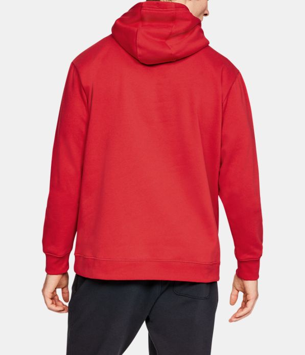 Men's MLB UA Commitment Mark Hoodie, MLB_LAA_Scarlet,