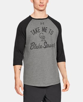 Men's MLB UA Tri-Blend Heritage ¾ Sleeve Shirt 1 Color Available $33.75