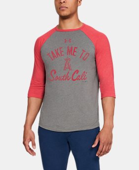 Men's MLB UA Tri-Blend Heritage ¾ Sleeve Shirt 1 Color Available $33.75
