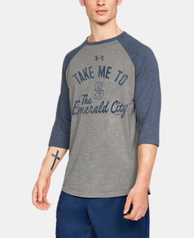 Men's MLB UA Tri-Blend Heritage ¾ Sleeve Shirt 1 Color Available $45