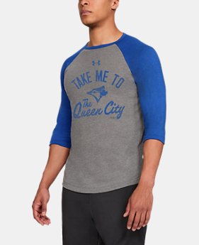 Men's MLB UA Tri-Blend Heritage ¾ Sleeve Shirt 1 Color Available $33.75