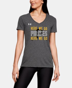 Women's MLB UA Tri-Blend Chant V-neck Short Sleeve 11 Colors Available $35