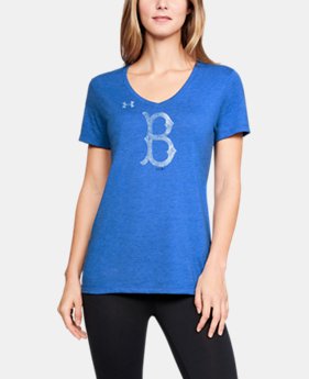 Women's MLB UA Tri-Blend Team Logo Short Sleeve 1 Color Available $35