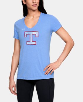 New Arrival Women's MLB UA Tri-Blend Team Logo Short Sleeve 1 Color Available $35