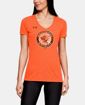 Women's MLB UA Tri-Blend Team Logo Short Sleeve 1 Color Available $24.5