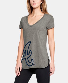Women's MLB UA Tri-Blend Offset Short Sleeve 1 Color Available $40