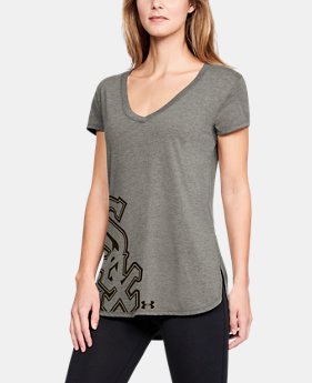 Women's MLB UA Tri-Blend Offset Short Sleeve 1 Color Available $40