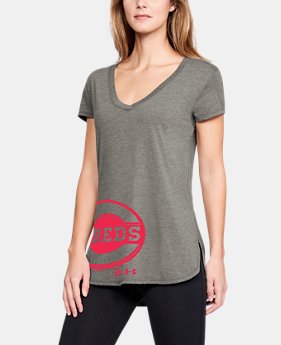 Women's MLB UA Tri-Blend Offset Short Sleeve 1 Color Available $40