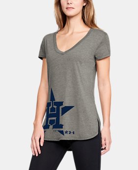 Women's MLB UA Tri-Blend Offset Short Sleeve 1 Color Available $30