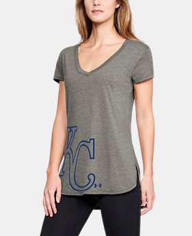 Women's MLB UA Tri-Blend Offset Short Sleeve 1 Color Available $40