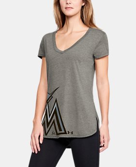 Women's MLB UA Tri-Blend Offset Short Sleeve 1 Color Available $30