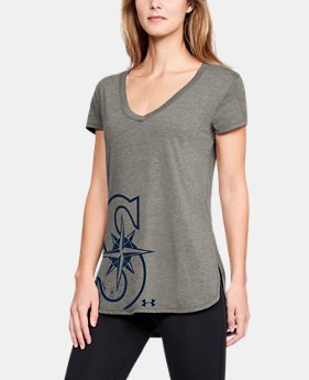 Women's MLB UA Tri-Blend Offset Short Sleeve 1 Color Available $40