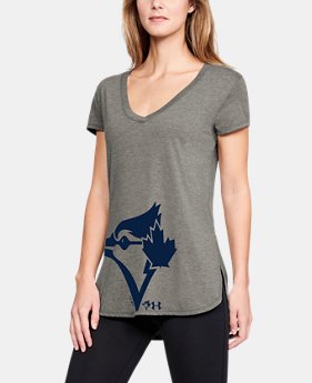 Women's MLB UA Tri-Blend Offset Short Sleeve 1 Color Available $30