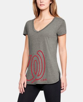Women's MLB UA Tri-Blend Offset Short Sleeve 1 Color Available $40
