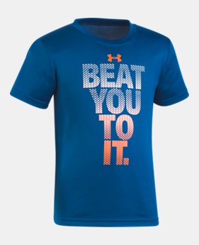 Boys' Pre-School UA Beat You To It T-Shirt 1 Color Available $18