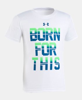 New Arrival Boys' Pre-School UA Born For This T-Shirt LIMITED TIME: FREE U.S. SHIPPING 1 Color Available $18