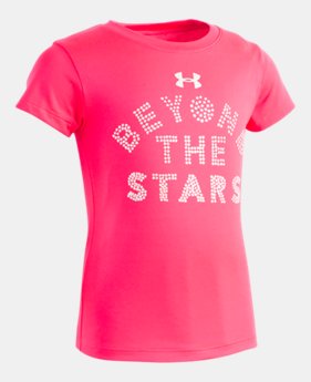 New Arrival Girls' Toddler UA Beyond The Stars T-Shirt FREE U.S. SHIPPING 1 Color Available $18