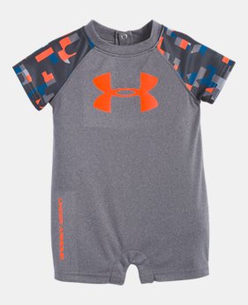 Boys' Newborn UA Wordmark Big Logo Shortall 1 Color Available $23