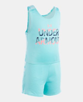 Girls' Toddler UA Jumbo Linear Wordmark Romper 1 Color Available $30
