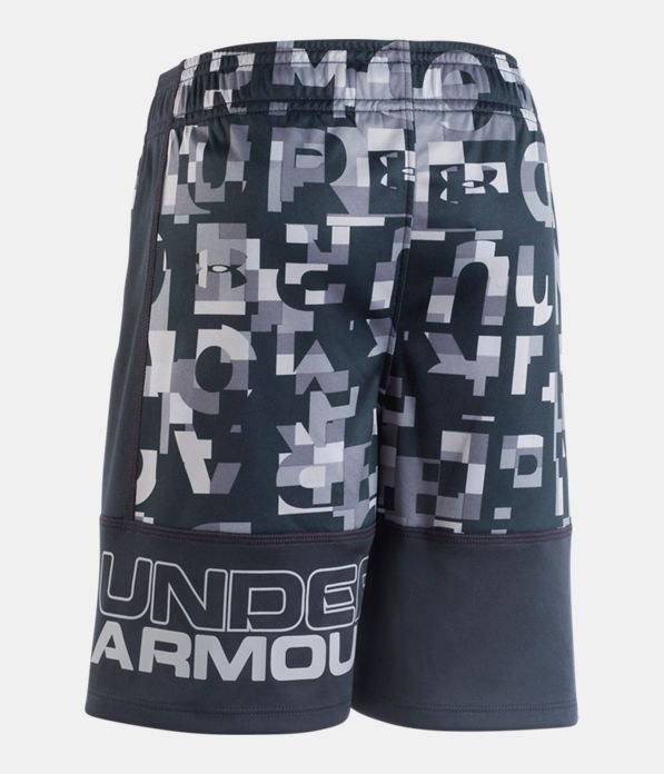 Boys' Toddler UA Wordmark Stunt Shorts , ANTHRACITE,