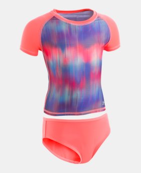 Girls' UA Static Force Rashguard Set 1 Color Available $40