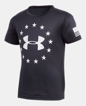 Boys' Pre-School UA Freedom T-Shirt 2 Colors Available $18