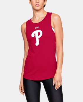Women's MLB UA Primary Tank 1 Color Available $22.4