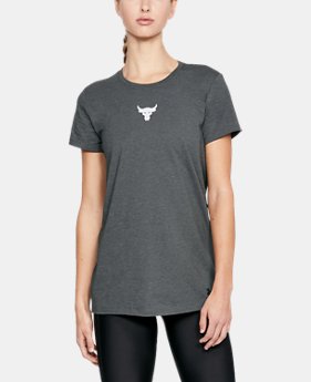 Women's UA x Project Rock Mini Bull T-Shirt 1 Color Available $34.99
