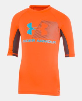 New Arrival Boys' Toddler UA H2O Reveal Short Sleeve Rashguard 1 Color Available $27