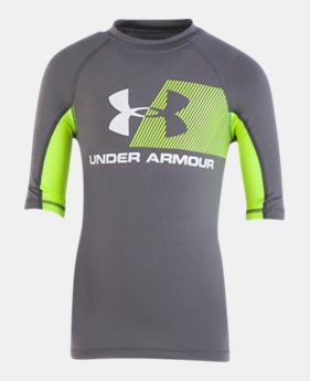 Boys' Pre-School UA H2O Reveal Short Sleeve Rashguard 1 Color Available $27