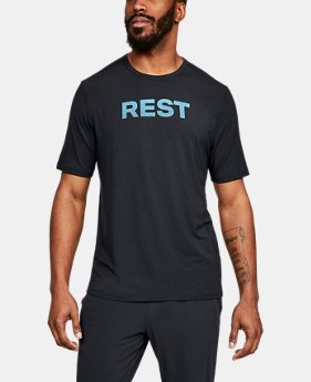 New Arrival Men's Athlete Recovery Ultra Comfort Sleepwear REST Graphic T-Shirt 1 Color Available $80