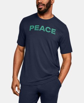 New Arrival Men's Athlete Recovery Ultra Comfort Sleepwear PEACE Graphic T-Shirt 1 Color Available $80