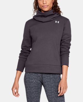 Women's UA Cotton Fleece Logo Hoodie 5 Colors Available $45